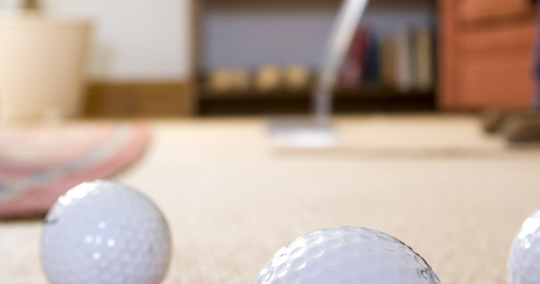Practice golf at home